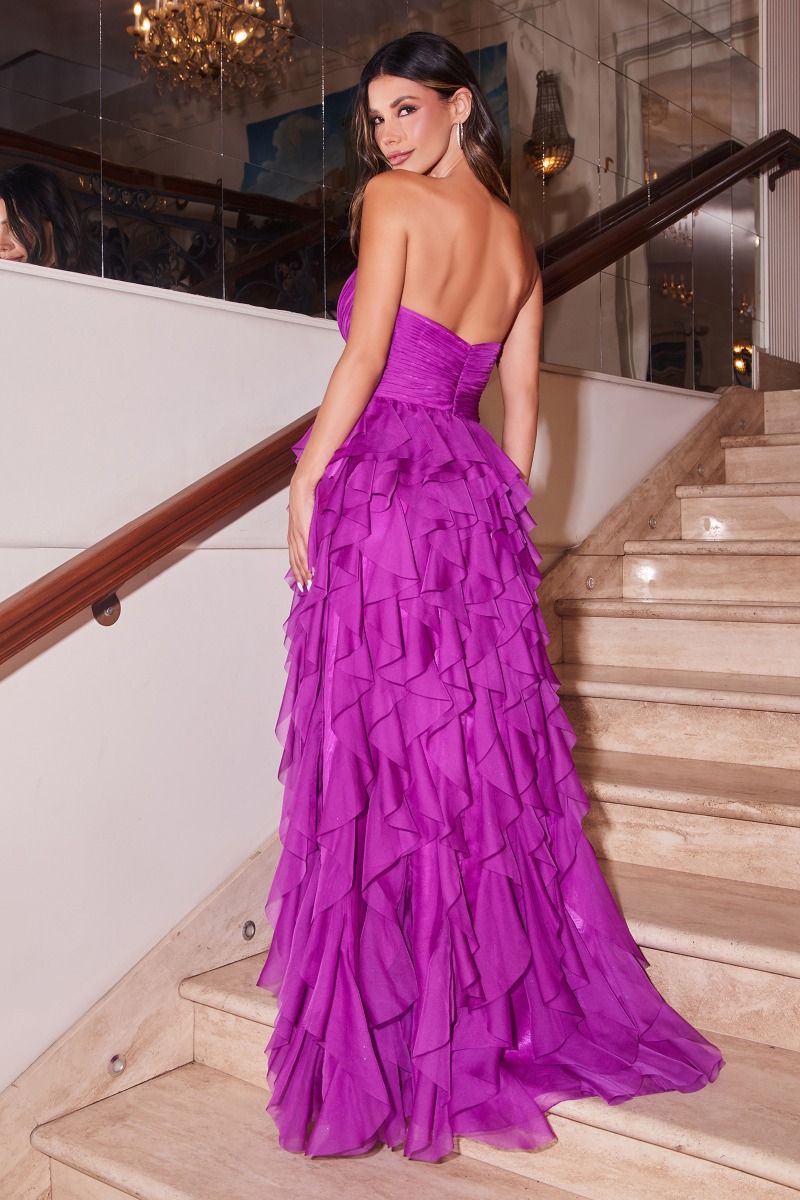 Ruffled A-Line Dress - RoshelLuxe.com