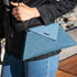 Denim Clutch Bag Two Tone Crossbody Evening Purse Unique Women&