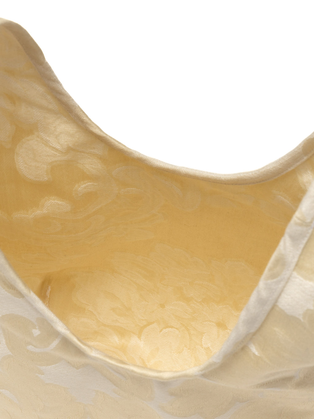 egg tote - vintage jacquard botanical cream
