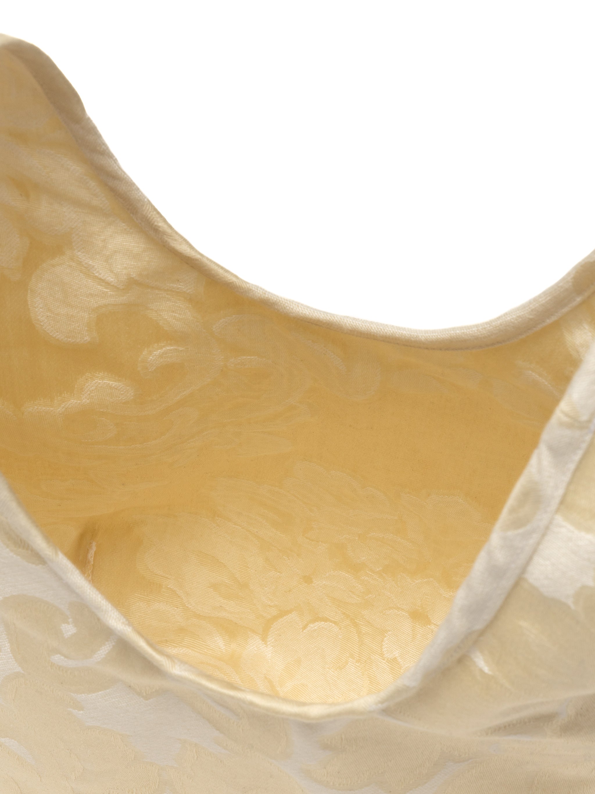 egg tote - vintage jacquard botanical cream