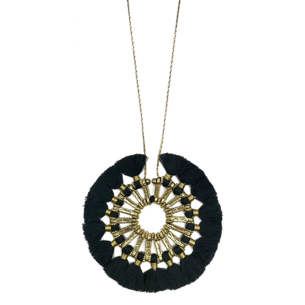 Tassel Halo Necklace - RoshelLuxe.com