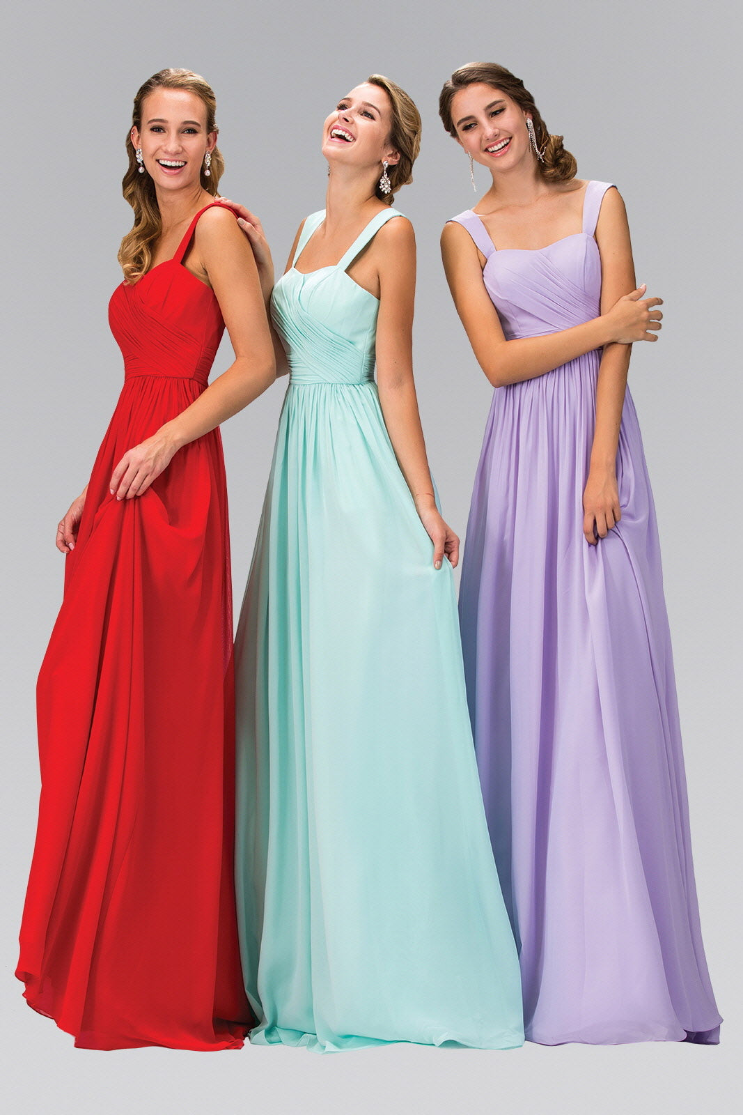 Sleeveless Chiffon Floor Length Dress - RoshelLuxe.com