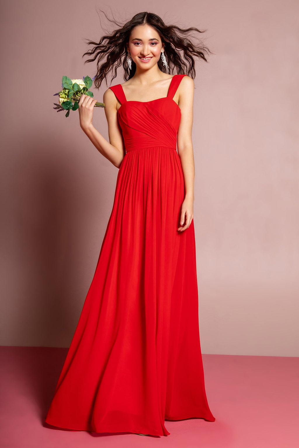 Sleeveless Chiffon Floor Length Dress