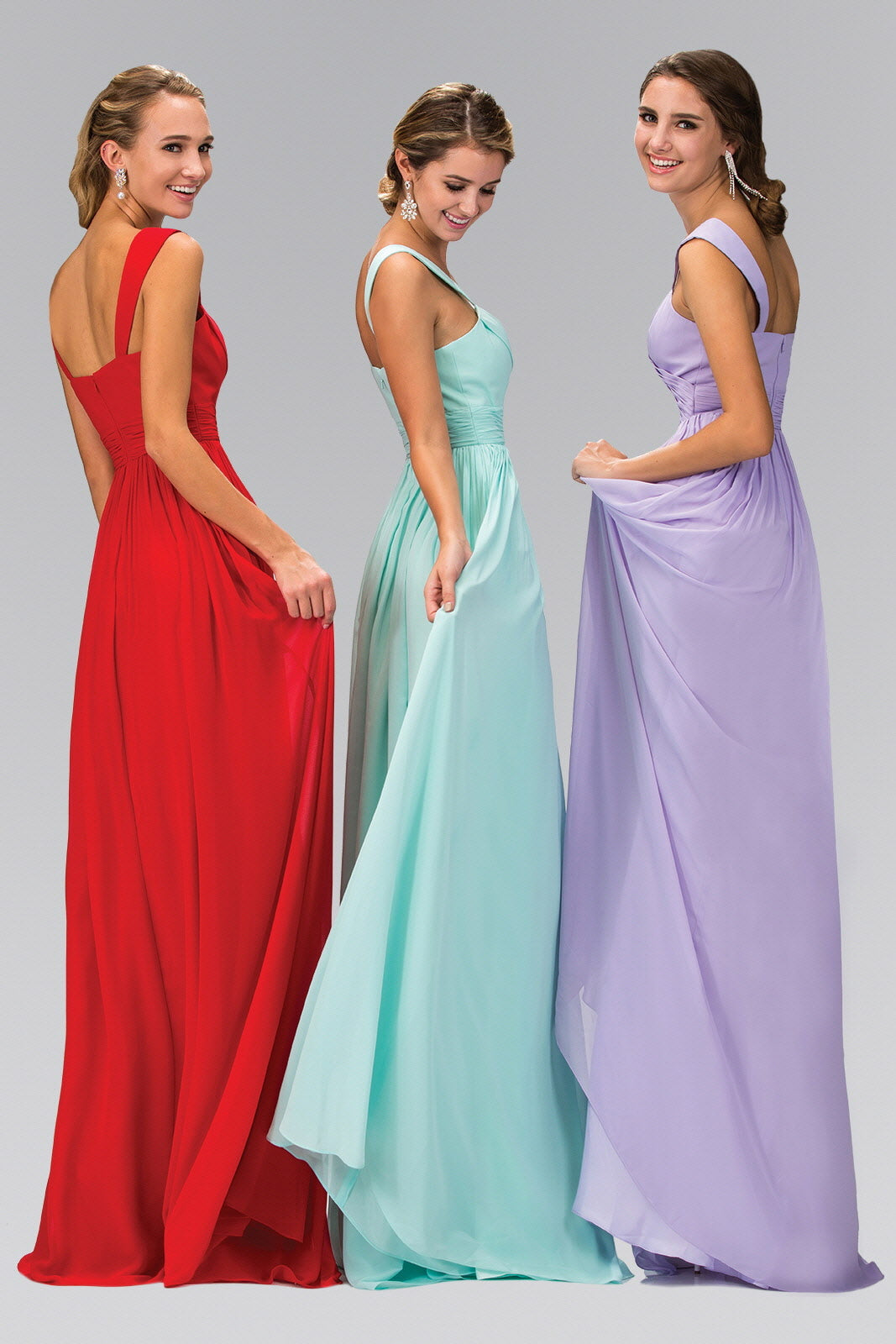 Sleeveless Chiffon Floor Length Dress - RoshelLuxe.com