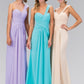 One Shoulder Ruched Long Dress with Sweetheart Neckline - RoshelLuxe.com