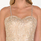Chiffon Sweetheart A-Ling Long Dress with Jewels Embellished - RoshelLuxe.com
