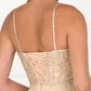 Chiffon Sweetheart A-Ling Long Dress with Jewels Embellished - RoshelLuxe.com