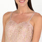 Chiffon Sweetheart A-Ling Long Dress with Jewels Embellished - RoshelLuxe.com