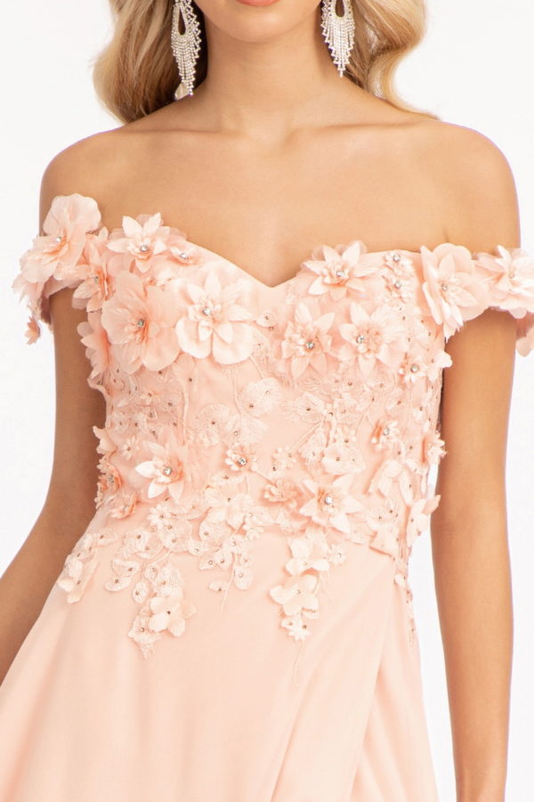 Sublime Off-shoulder Floral Neckline A-line Maxi Dress from Elizabeth K - RoshelLuxe.com
