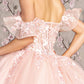 3-D Flower Illusion Sweetheart Sheer Bodice Mesh Ball Gown - RoshelLuxe.com