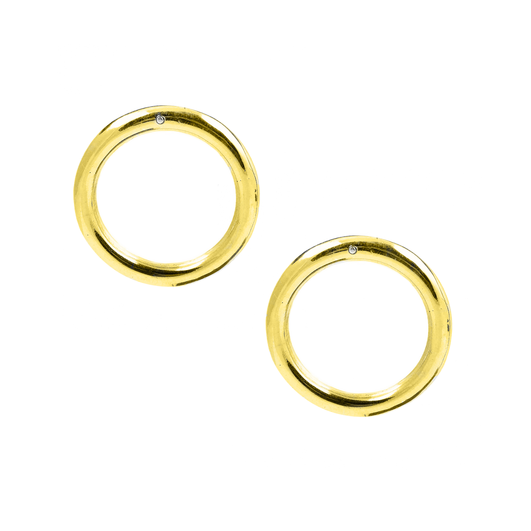 VIRTUOUS CIRCLE EARRINGS 2.8CM - RoshelLuxe.com