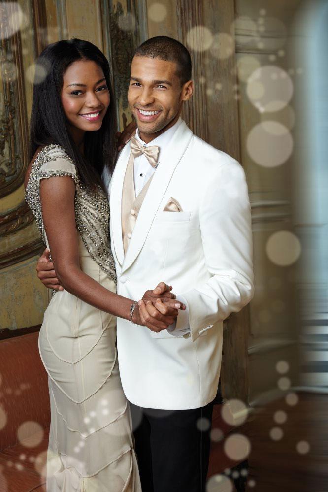 "Hamilton" Light Ivory Dinner Jacket Shawl (Separates) - RoshelLuxe.com