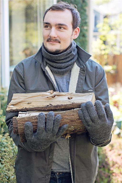 Iditarod 100% Alpaca Double-Thick Reversible Gloves - RoshelLuxe.com