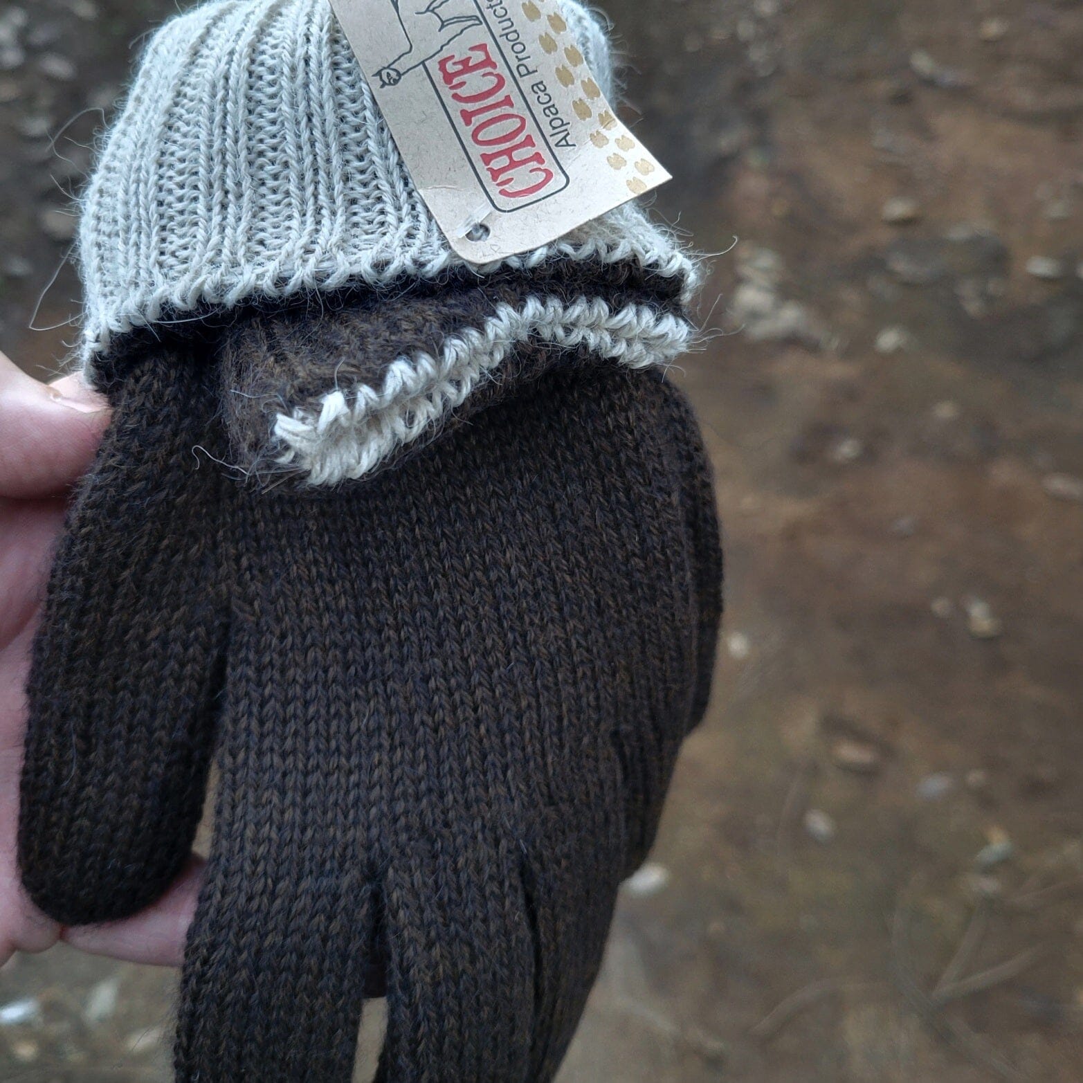 Iditarod 100% Alpaca Double-Thick Reversible Gloves - RoshelLuxe.com
