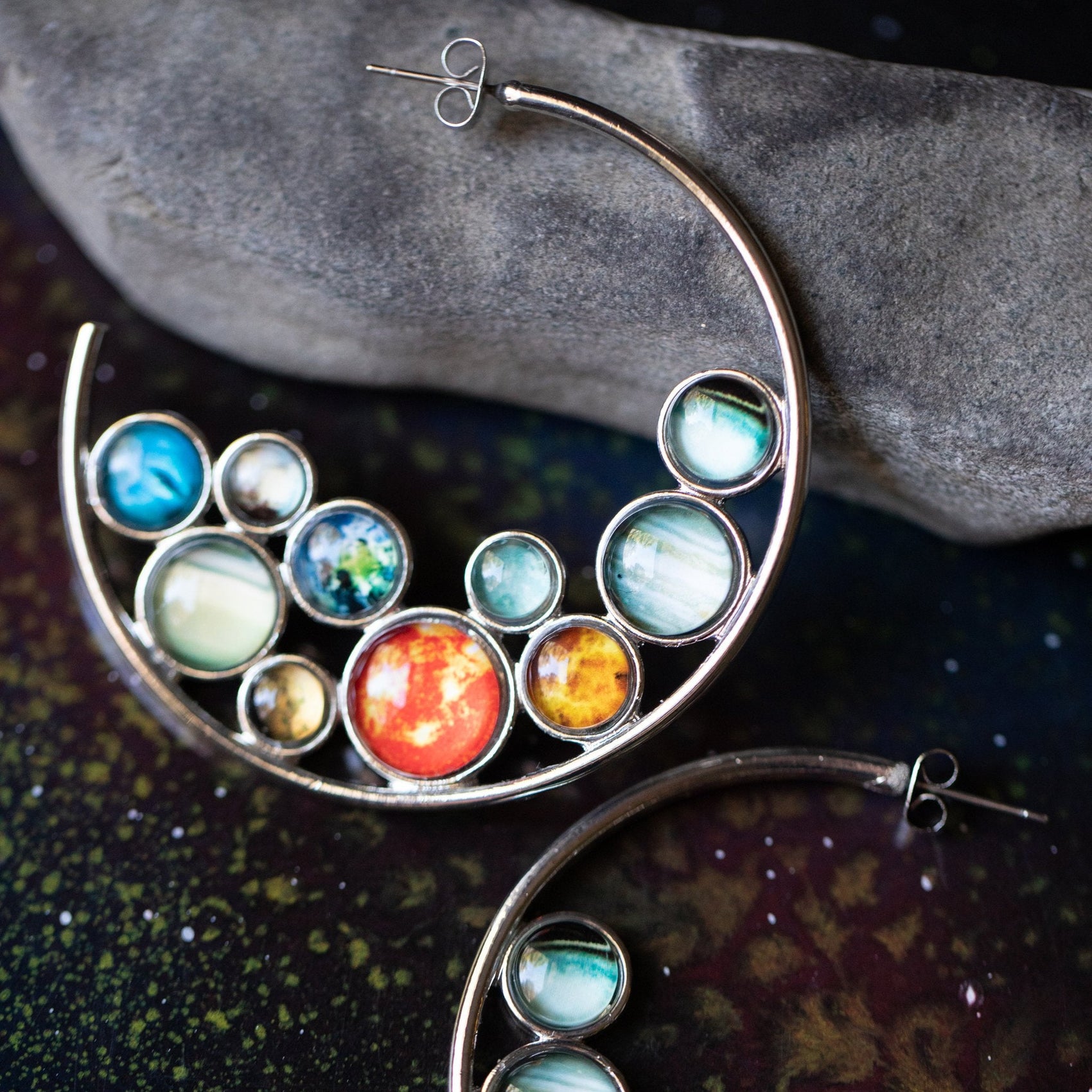 Solar System Hoop Earrings - RoshelLuxe.com