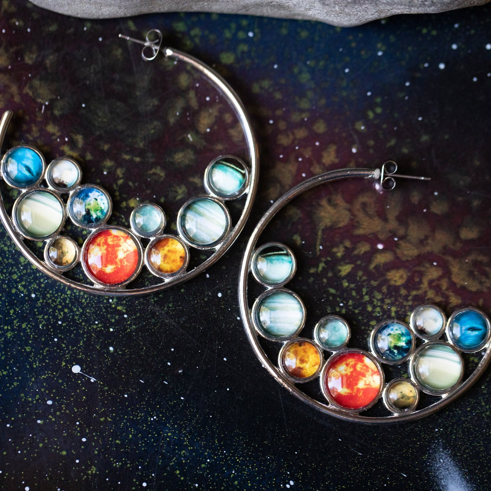 Solar System Hoop Earrings - RoshelLuxe.com