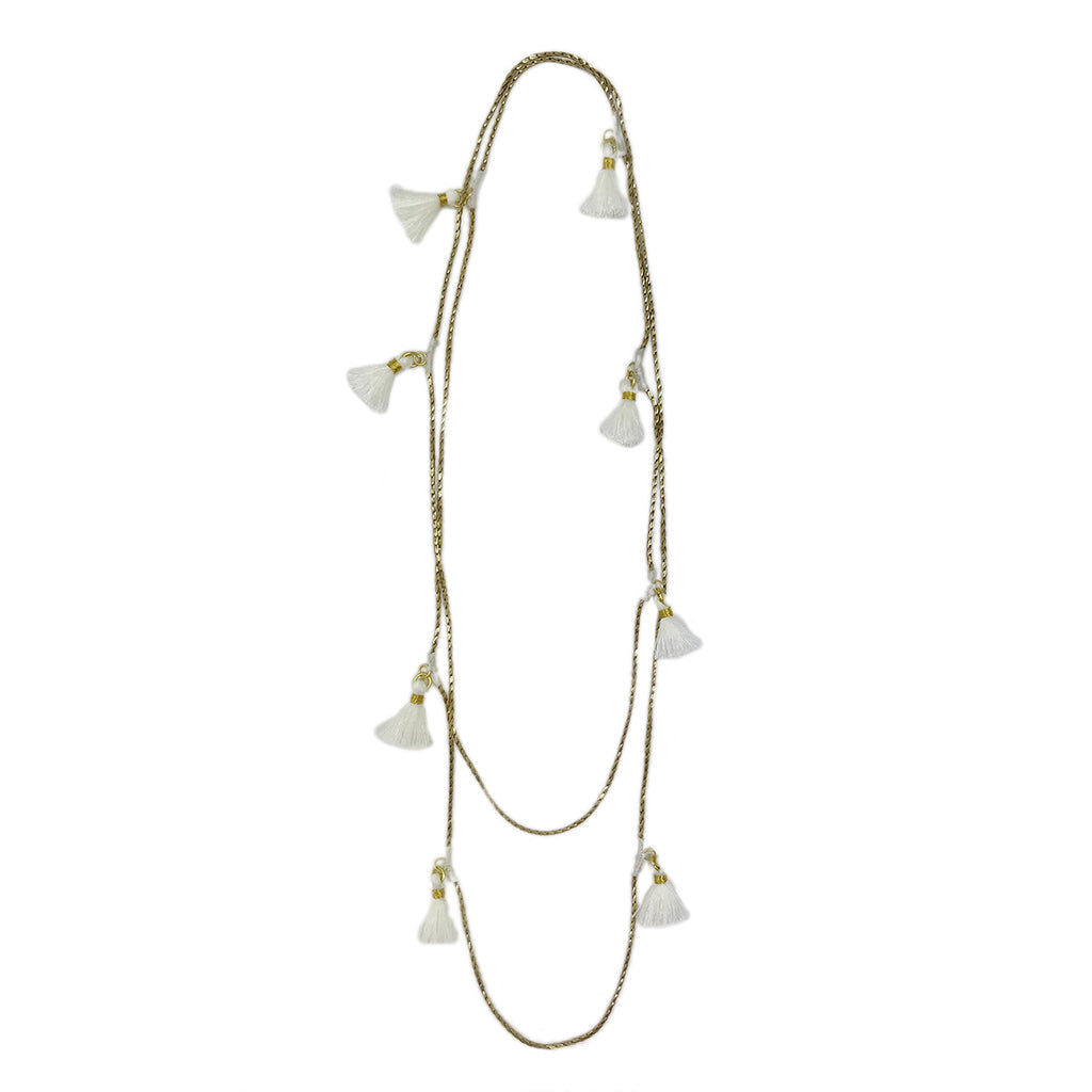 Ananya Tassel Necklace - RoshelLuxe.com
