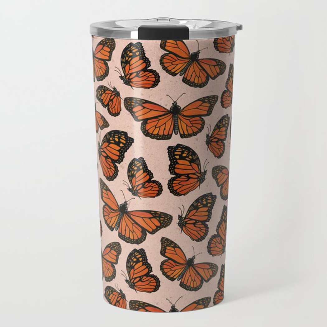 Monarch Butterfly Travel Mug - RoshelLuxe.com