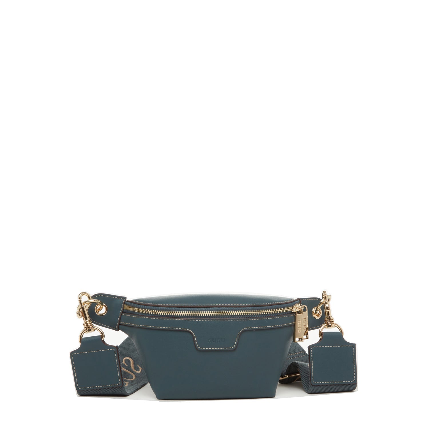 Chest Sling Bag Shoulder Sling Bag Small Blue Leather Crossbody - RoshelLuxe.com