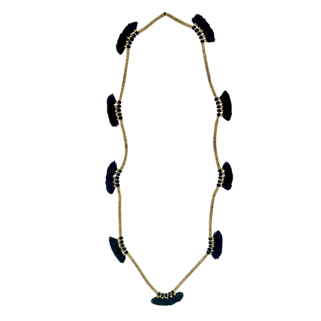 Hamsi Tassel Necklace - RoshelLuxe.com