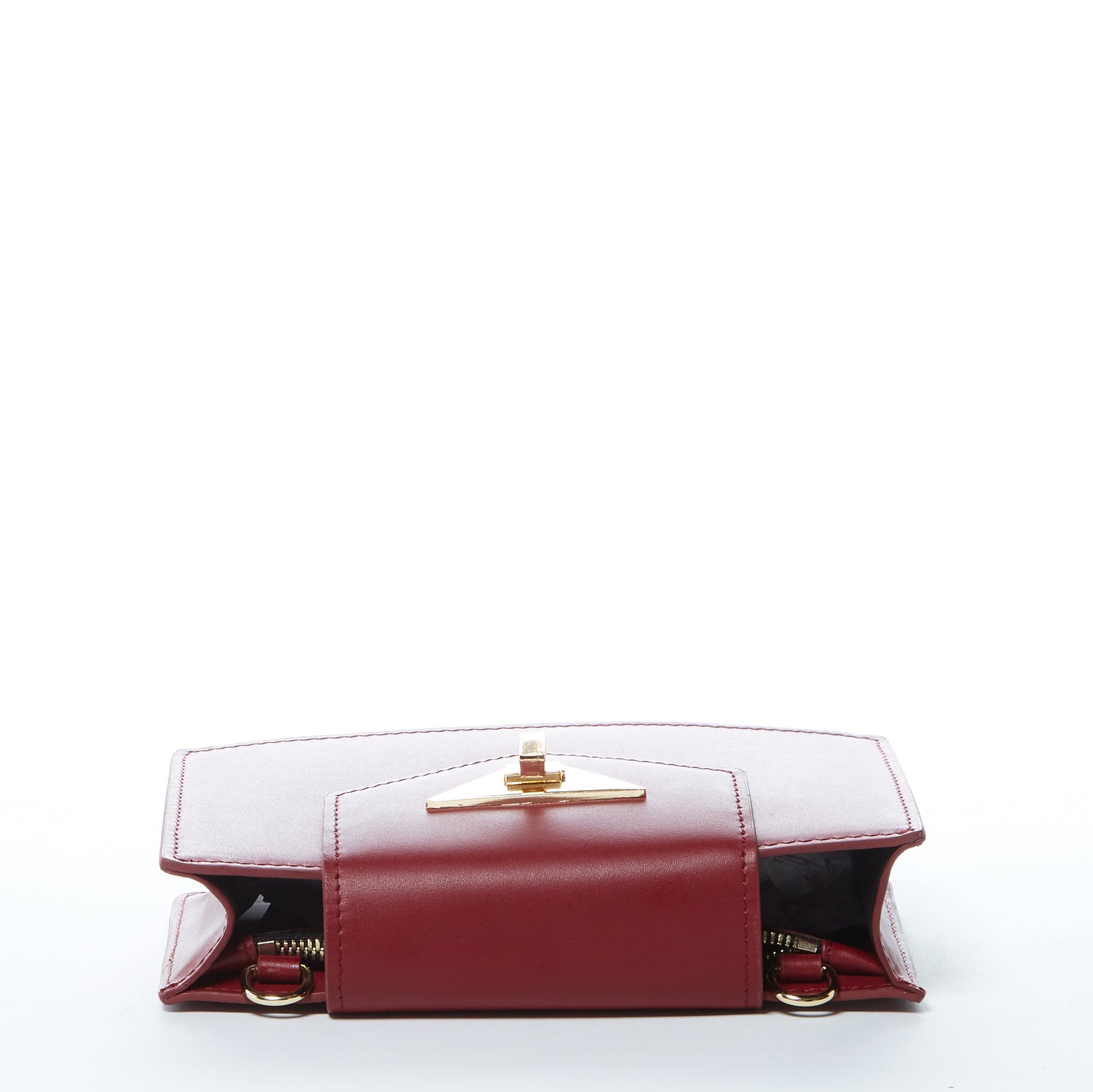 Mini Crossbody Bag Small Leather Burgundy Purse Wristlet Women's Handbag - RoshelLuxe.com