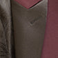 "Milan" Burgundy Tuxedo Jacket Peak (Separates) - RoshelLuxe.com
