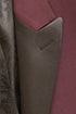 "Milan" Burgundy Tuxedo Jacket Peak (Separates) - RoshelLuxe.com