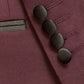 "Milan" Burgundy Tuxedo Jacket Peak (Separates) - RoshelLuxe.com