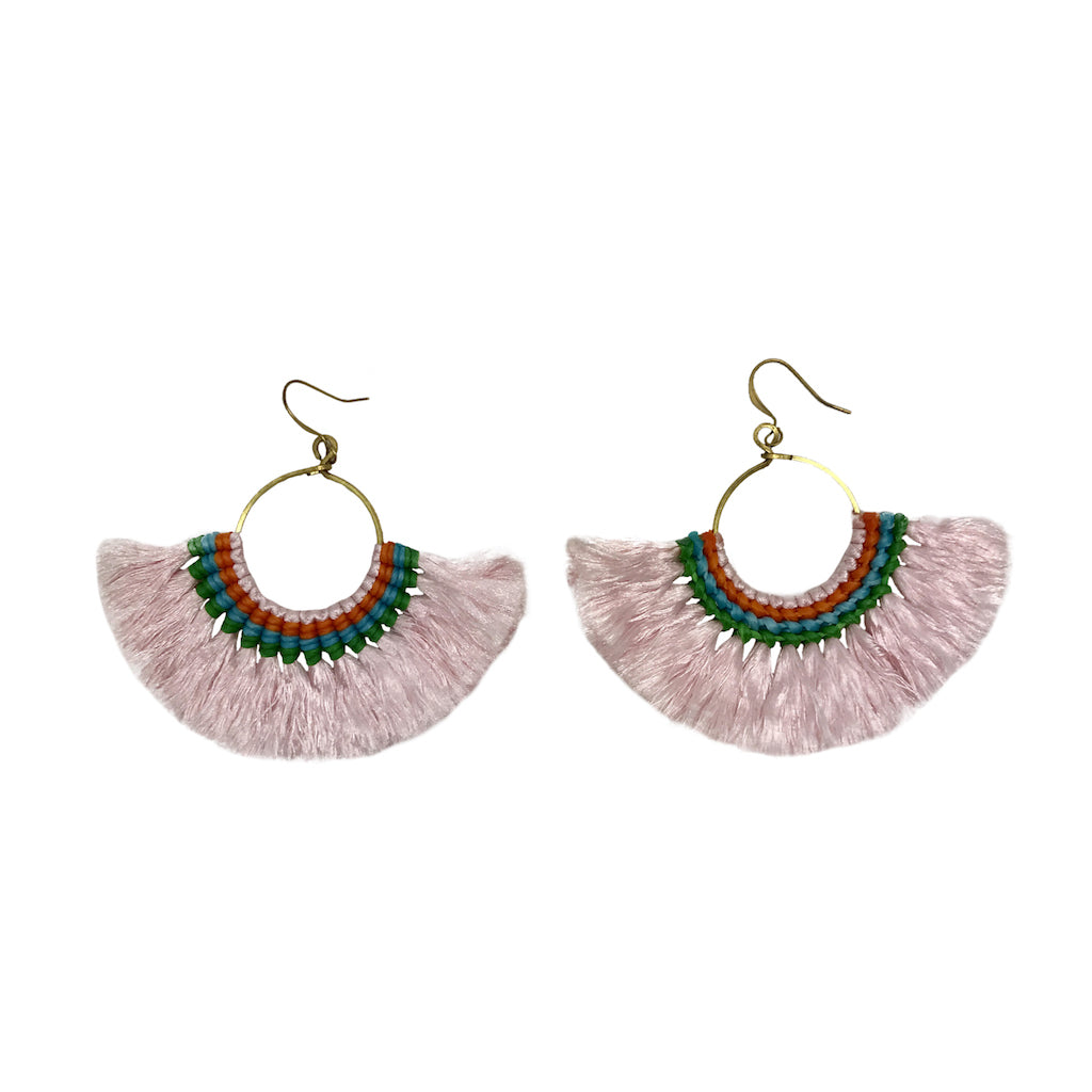 Tassel Fan Earrings - RoshelLuxe.com
