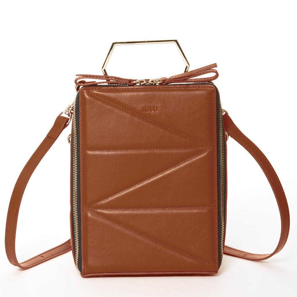 Brown Leather Backpack Purse for Women Unique Convertible Crossbody Bag