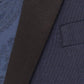 "Sebastian" Indigo Pindot Tuxedo Jacket Shawl (Separates) - RoshelLuxe.com