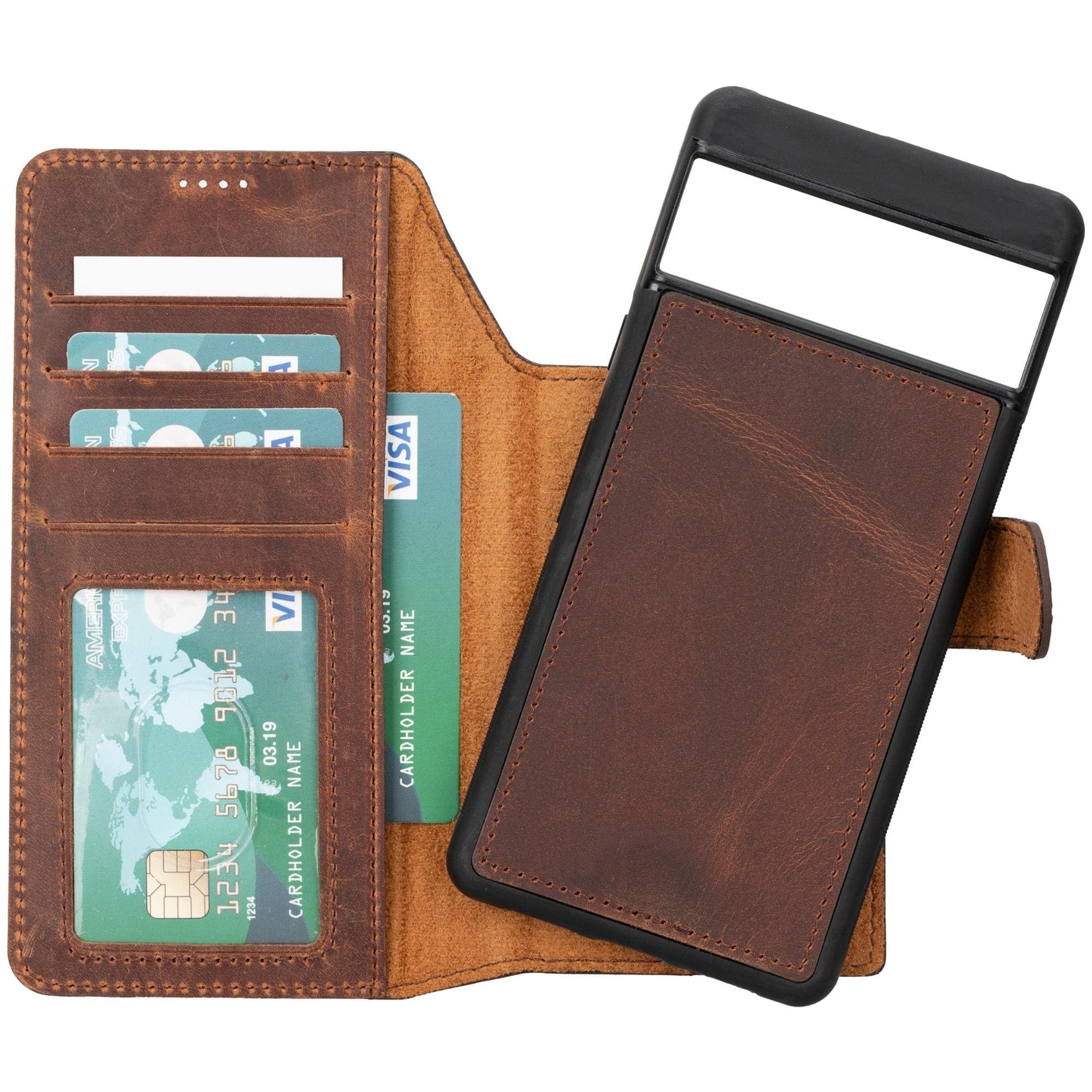 Sheridan Detachable Leather Google Pixel 8 Wallet Case - RoshelLuxe.com