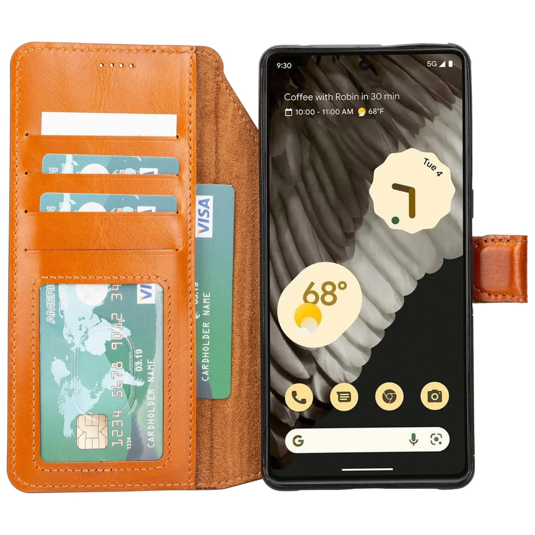 Sheridan Detachable Leather Google Pixel 8 Wallet Case - RoshelLuxe.com