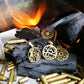 Hammered Circle Bombshell Earrings - RoshelLuxe.com