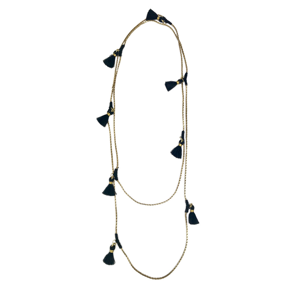 Ananya Tassel Necklace - RoshelLuxe.com
