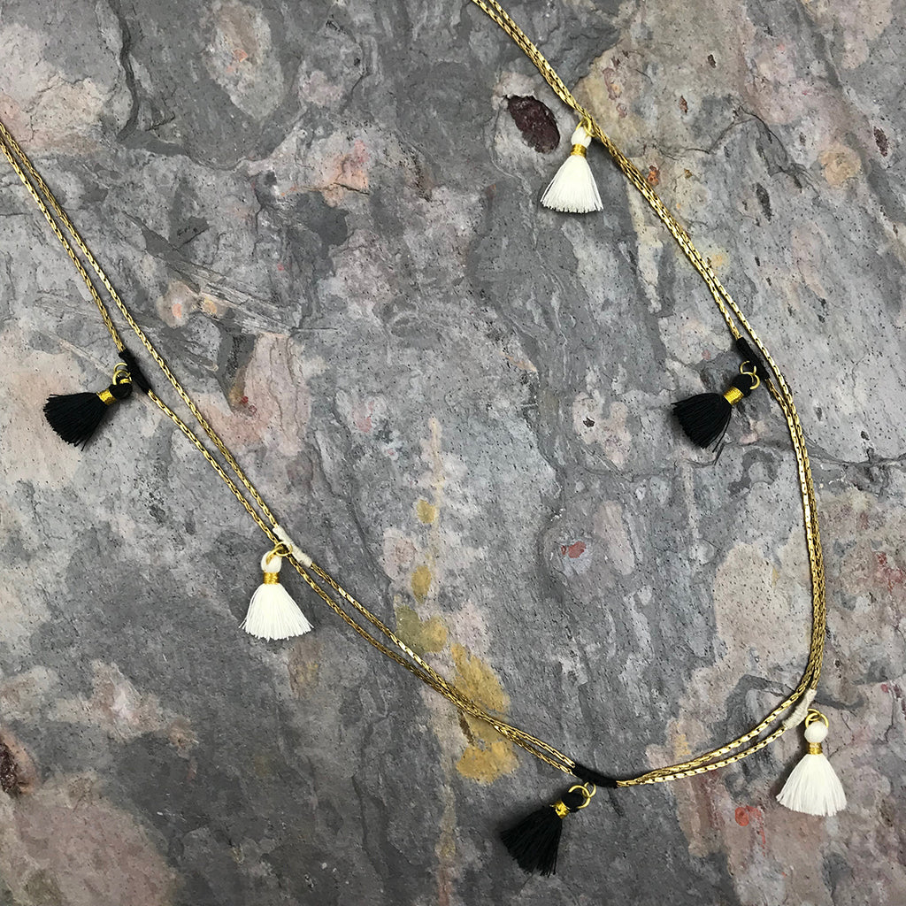 Ananya Tassel Necklace - RoshelLuxe.com