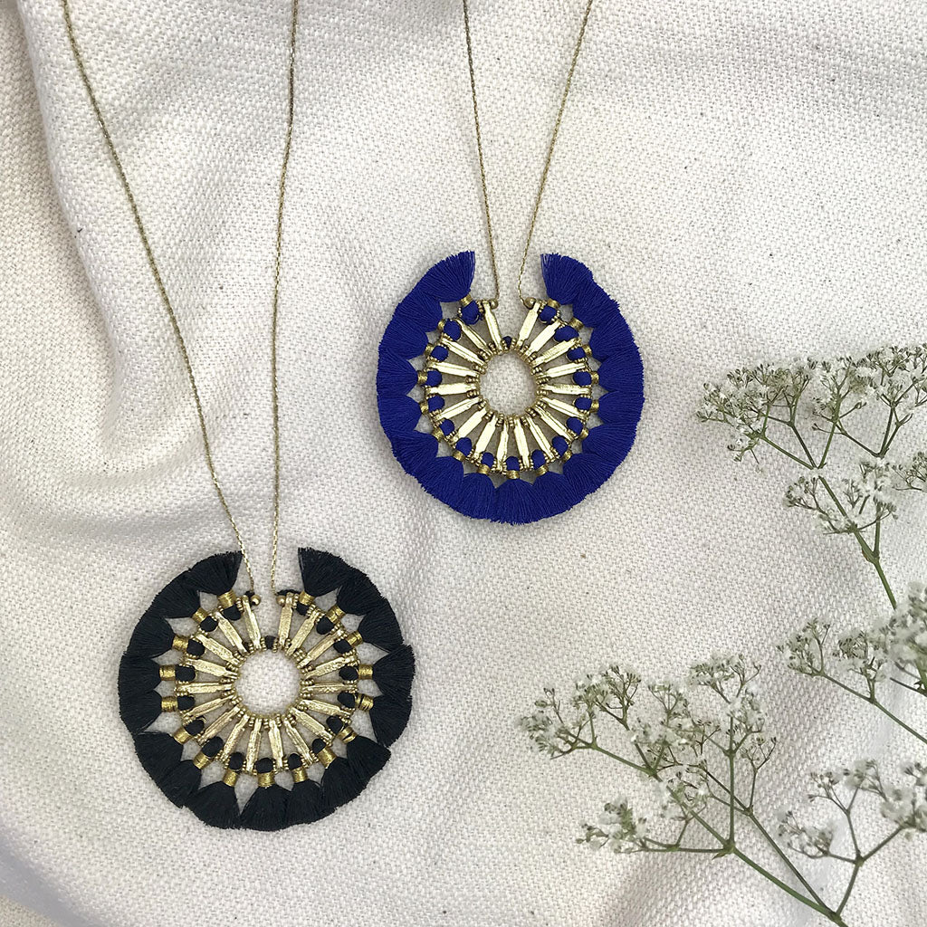 Tassel Halo Necklace - RoshelLuxe.com