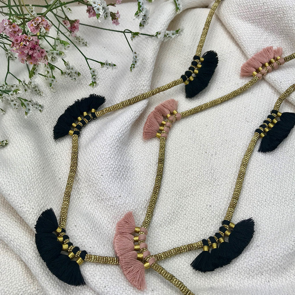 Hamsi Tassel Necklace - RoshelLuxe.com