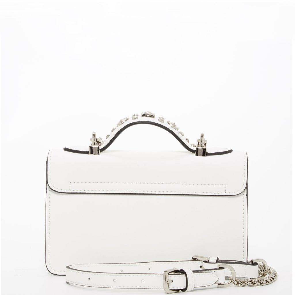 White Purse Small Leather Crossbody Bag