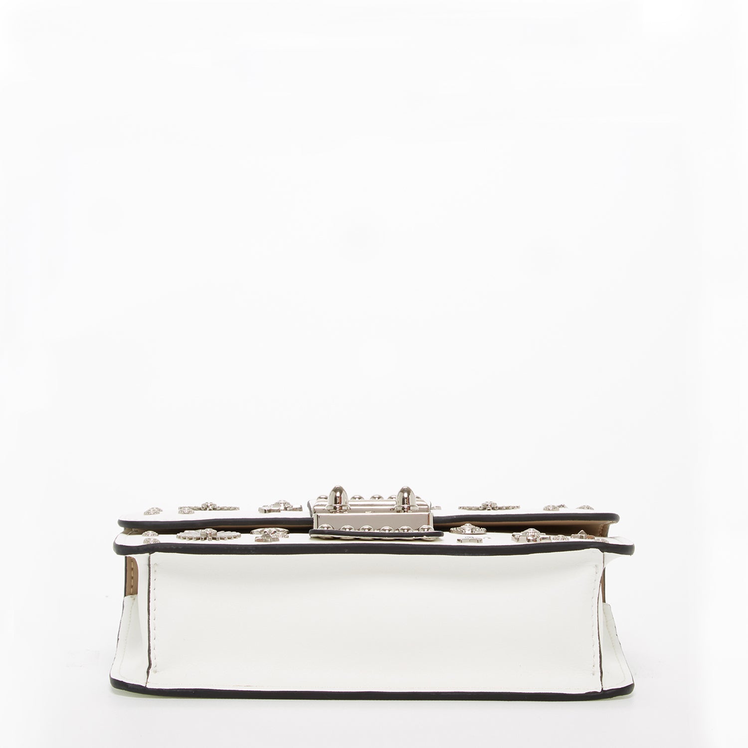 White Purse Small Leather Crossbody Bag - RoshelLuxe.com