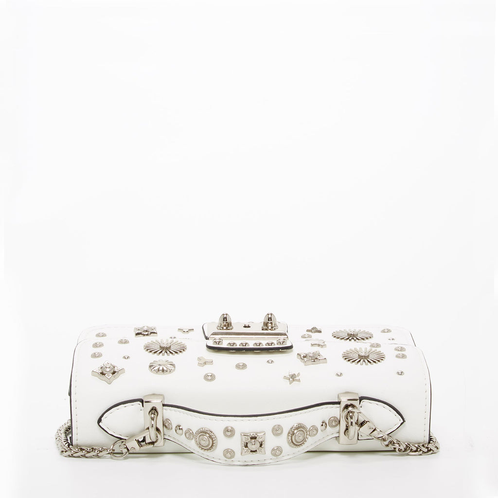 White Purse Small Leather Crossbody Bag