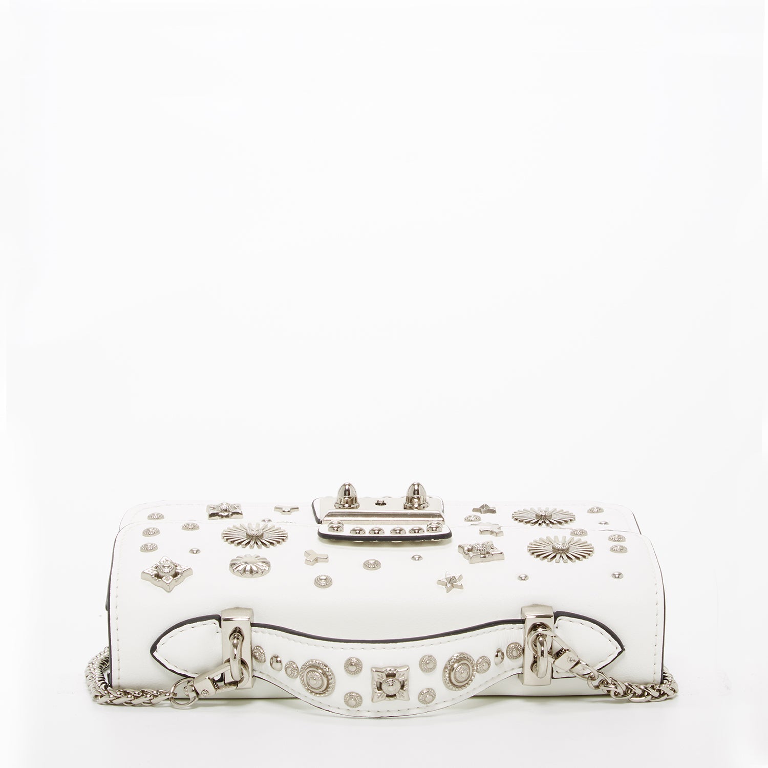 White Purse Small Leather Crossbody Bag - RoshelLuxe.com