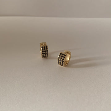 Tara 2.0 huggies -Black Zirconia