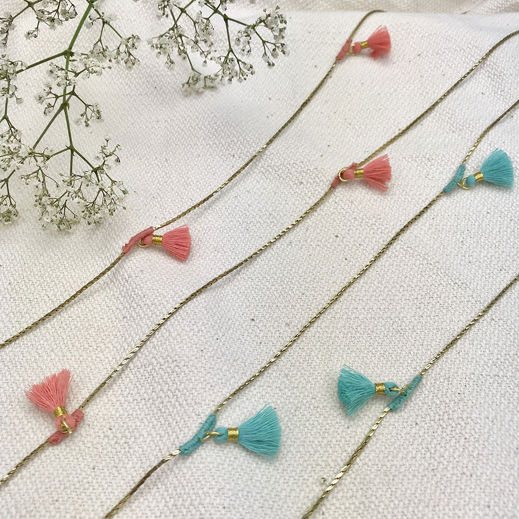 Ananya Tassel Necklace - RoshelLuxe.com