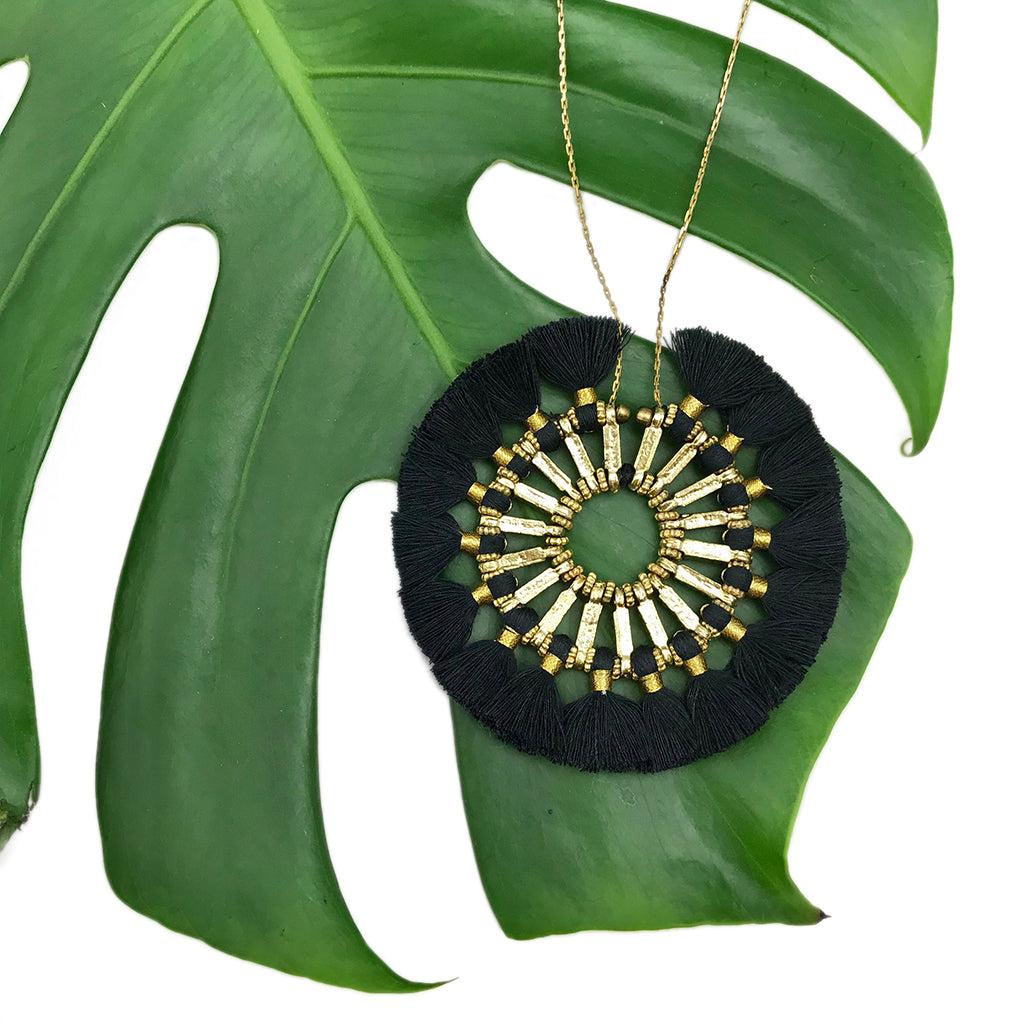 Tassel Halo Necklace - RoshelLuxe.com