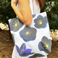 Tote Bag: Black Hellebore on Snow - RoshelLuxe.com