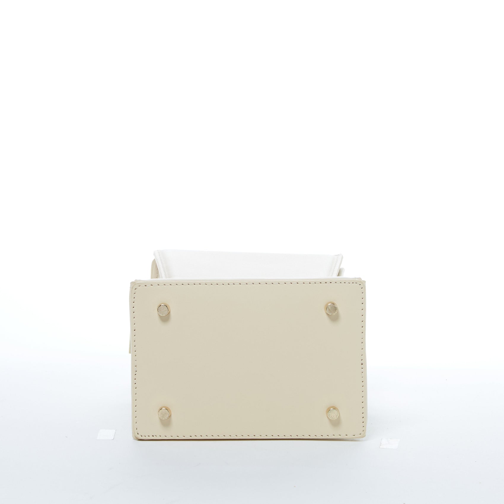 Cream Leather Bucket Bag Off White Unique Leather Crossbody Purse Women's Handbag - RoshelLuxe.com