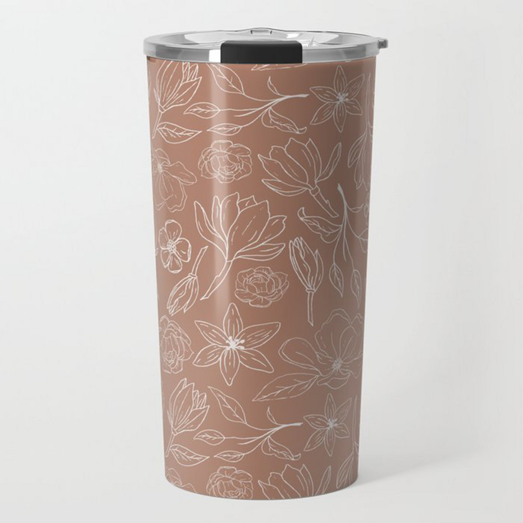 Copper Magnolia Travel Mug