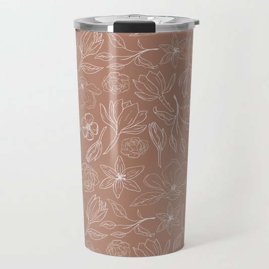 Copper Magnolia Travel Mug - RoshelLuxe.com