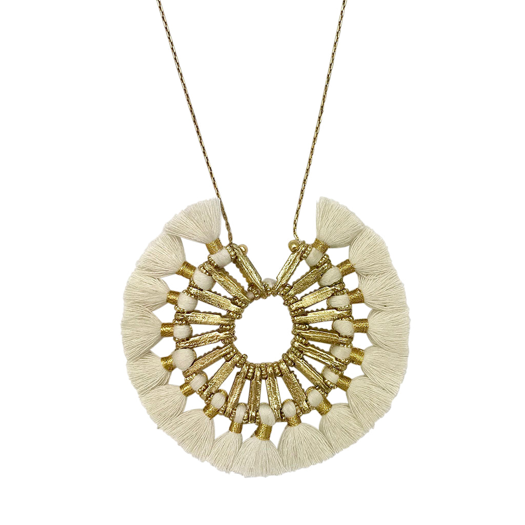 Tassel Halo Necklace - RoshelLuxe.com